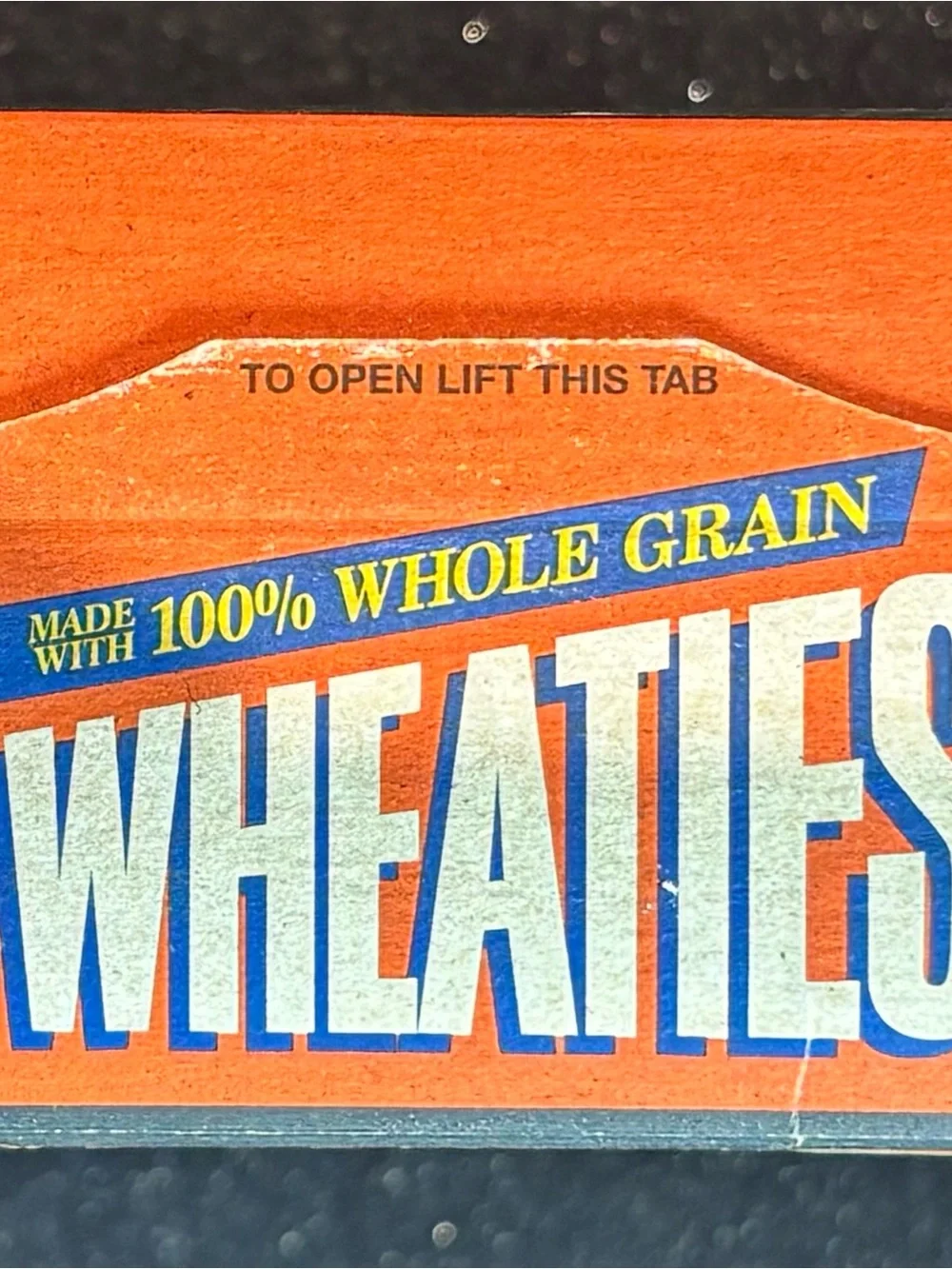 1986 General Mills - Wheaties Walter Payton Cereal Box